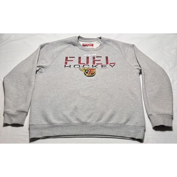 Indy Fuel CCM Sweatshirt Mens Large Long Sleeve Pullover Crewneck Hockey Indiana - Picture 1 of 10